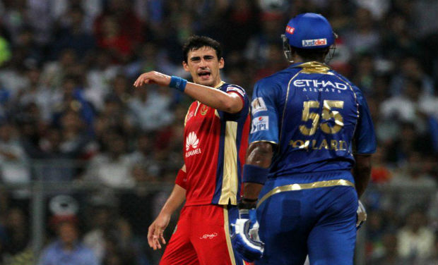 While the RCB vs MI match was entertaining, it could have easily avoided the ugly confrontation between Starc and Pollard. Photo: BCCI While the RCB vs MI match was entertaining, it could have easily avoided the ugly confrontation between Starc and Pollard. Photo: BCCI